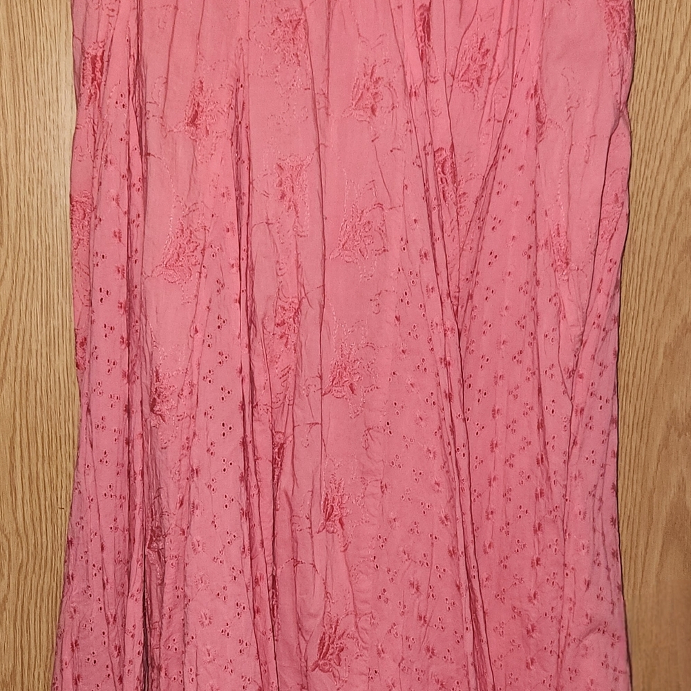 Koret Coral Embroidered Skirt